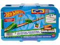Hot Wheels Track Set And Toy Car, 10 Toxic-themed Track Building Pieces With Storage Box