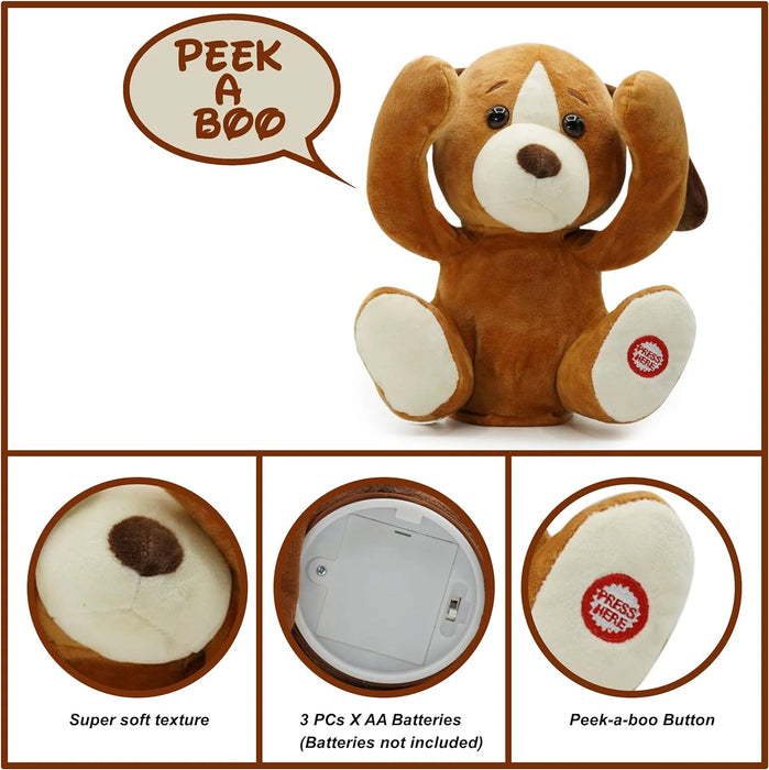 Dash The Dog (Peek-a-Boo Interactive Plush) | Push