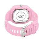 Spiky Square Analog Watch For Kids - Pink