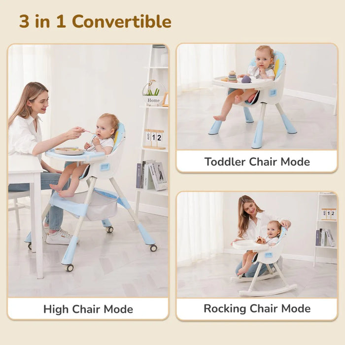 Sugar Doodle Plus High Chair For Kids 3-in-1 Convertible Design