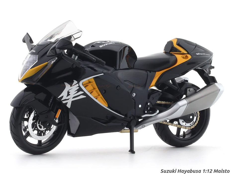 2022 Suzuki Hayabusa Black 1:12 Maisto Licensed Scale Model bike collectible