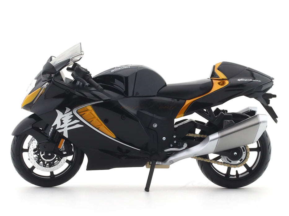 2022 Suzuki Hayabusa Black 1:12 Maisto Licensed Scale Model bike collectible