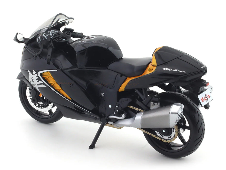 2022 Suzuki Hayabusa Black 1:12 Maisto Licensed Scale Model bike collectible