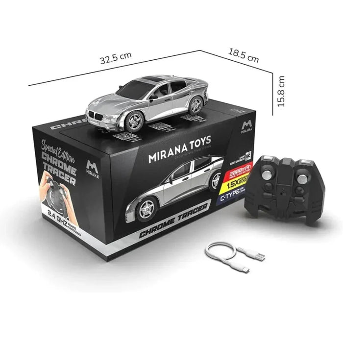 Mirana Chrome Tracer RC Car - Silver