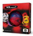 VXSPORTS   Football Size 5 for Men & Women (Red, Size 5)