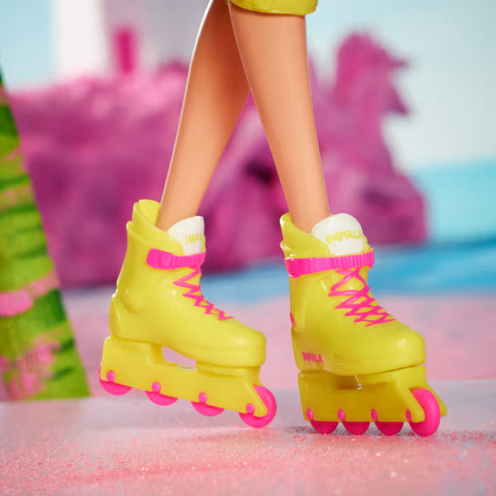 Mattel Barbie The Movie Collectible Doll, Margot Robbie As Barbie in Inline Skating Outfit
