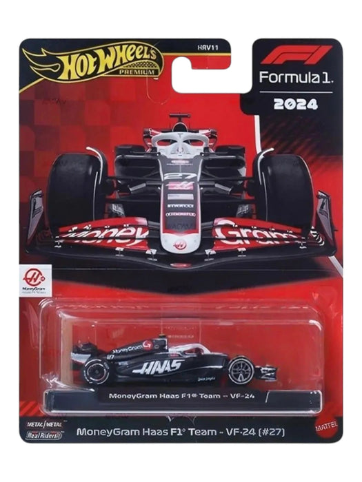 HotWheels Formula 1 2024 MoneyGram Haas F1 Team - VF-24 (#27) Imported Premium 1:64 Scale
