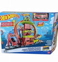 Hot Wheels City Super Loop Fire Station Playset, Track Set With 1 Toy Car